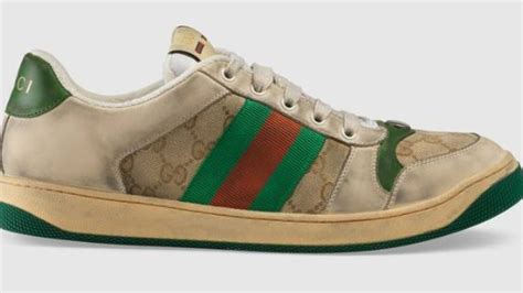 gucci psychedelic sneakers|Gucci sneakers that look dirty.